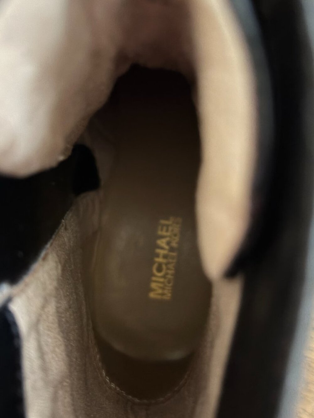 Michael Michael Kors Alistair Combat Booties in Black/Brown Size 7 NWOT - Picture 8 of 9